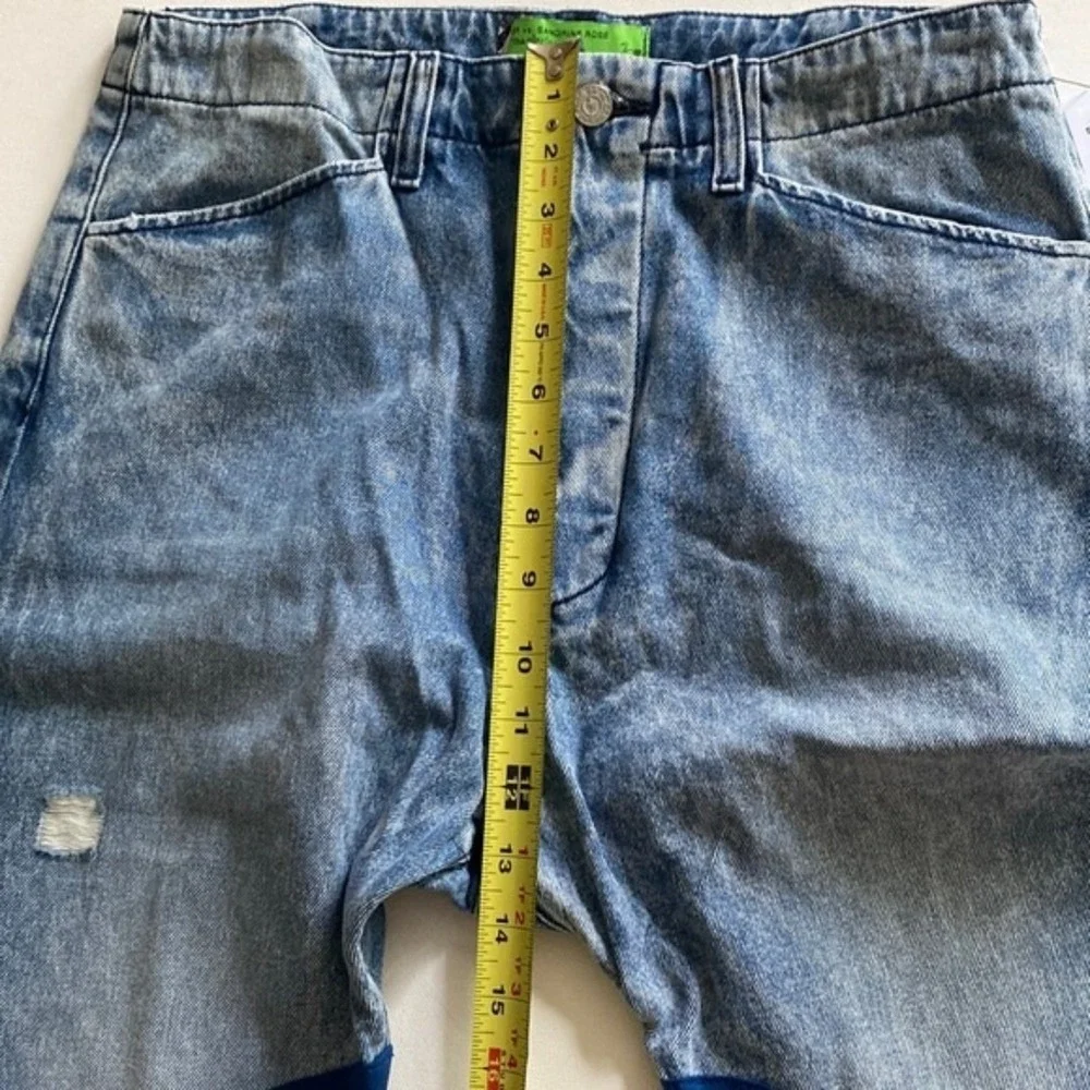 Free People x Sandrine Rose Womens Hi Waist Patch Jeans, Size‎ 27, NWT